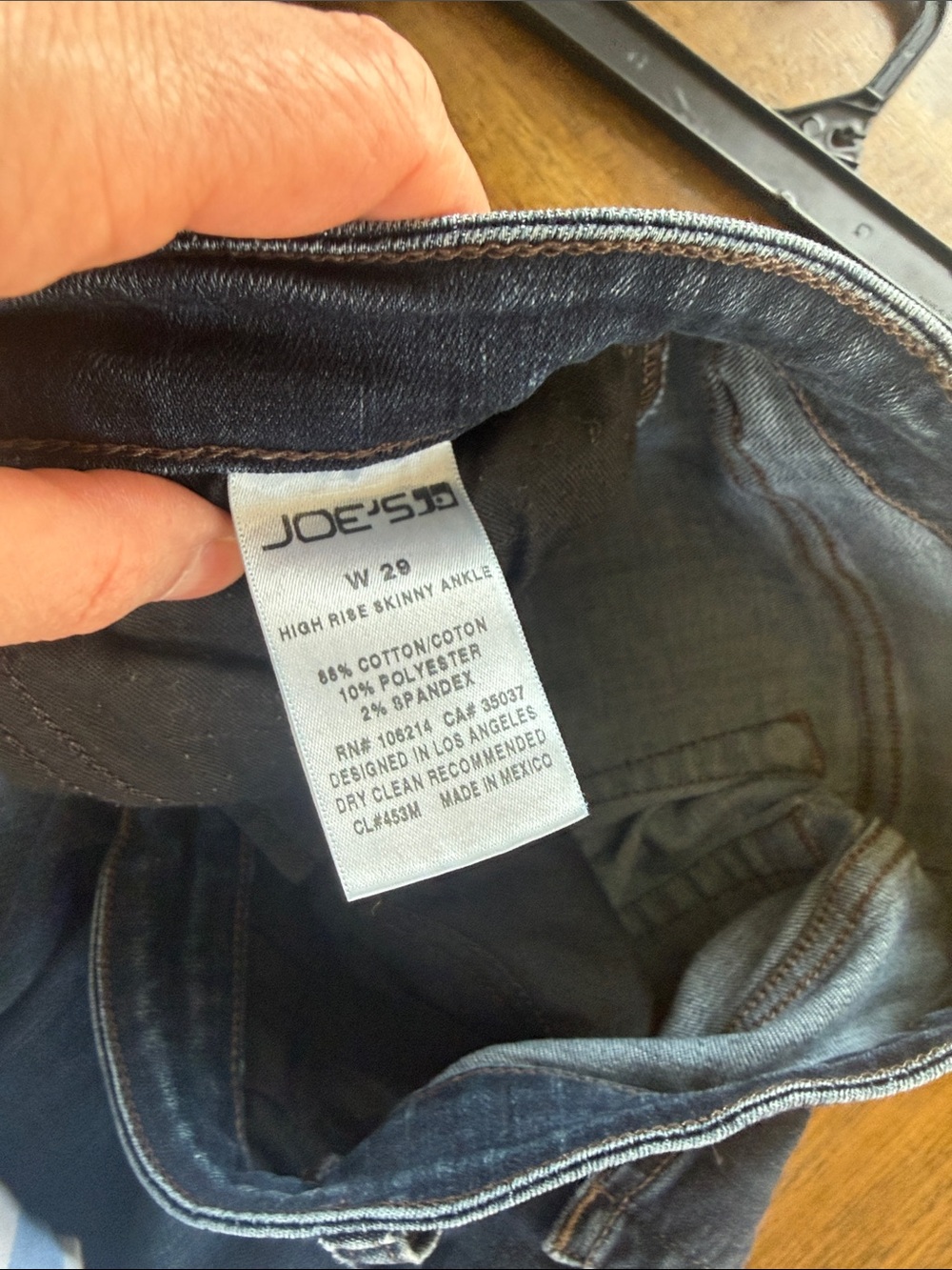 Joe's Jeans Indigo Skinny High-Rise ankle Jeans 29 - Picture 9 of 10